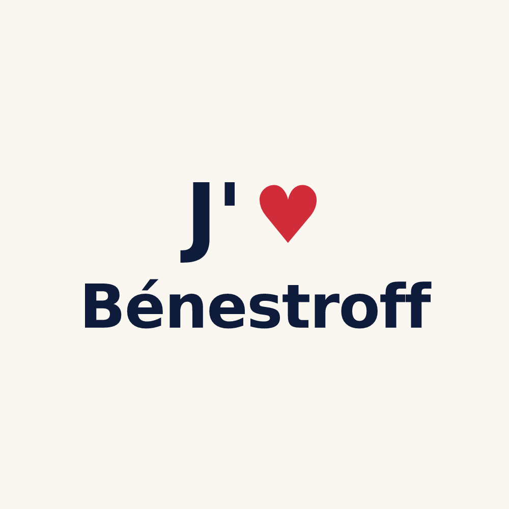 Tasse personnalisée Bénestroff — design J'aime Bénestroff