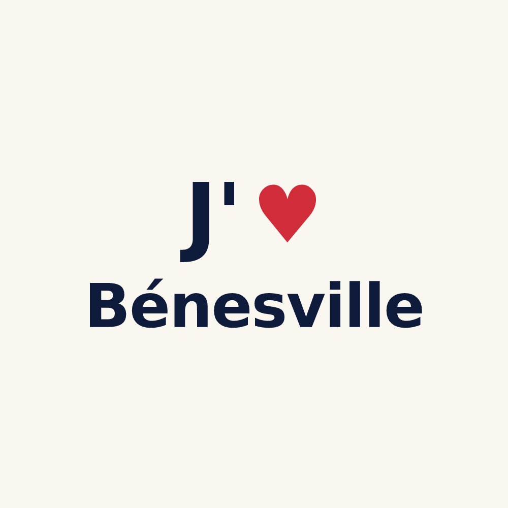 Tasse personnalisée Bénesville — design J'aime Bénesville