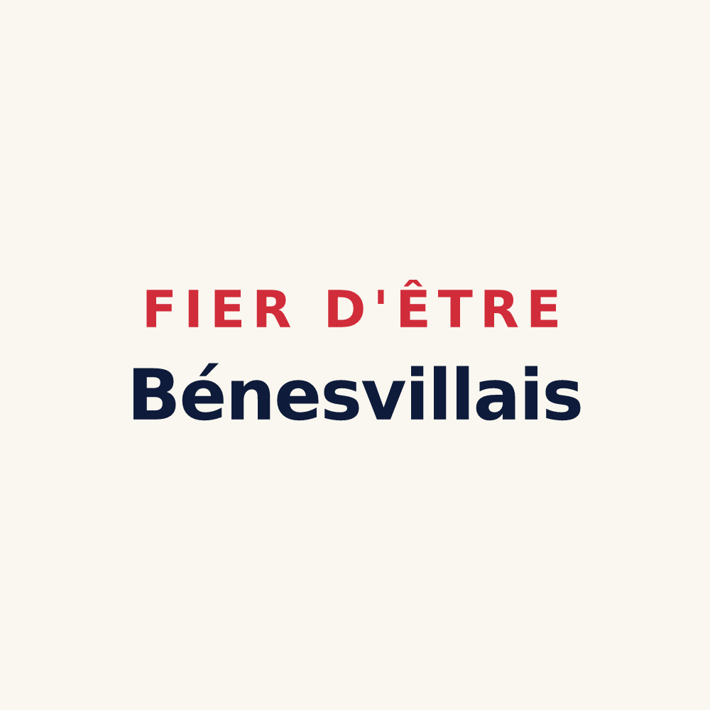 Tasse « Fier d'être Bénesvillais » — design pour Bénesville