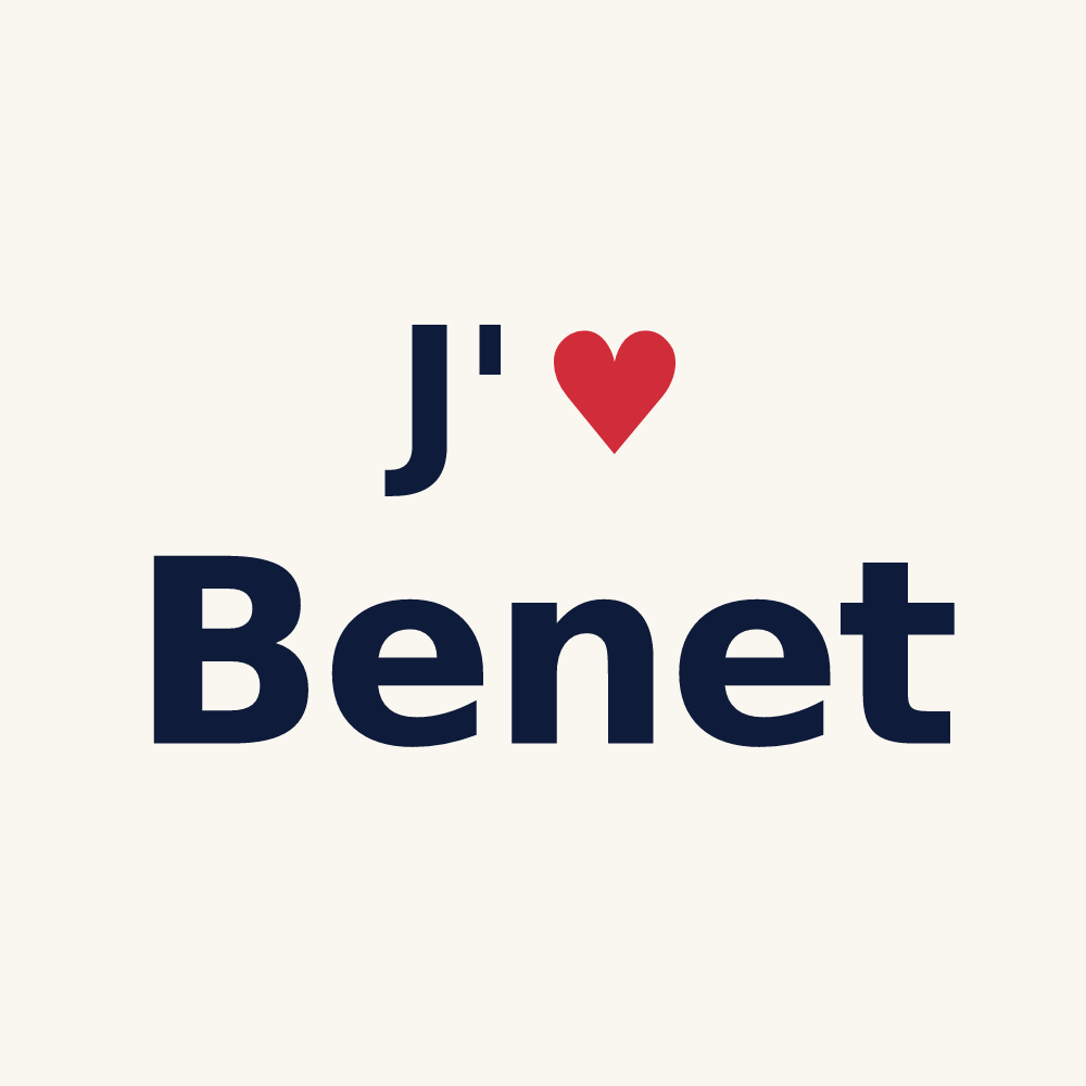Tasse personnalisée Benet — design J'aime Benet