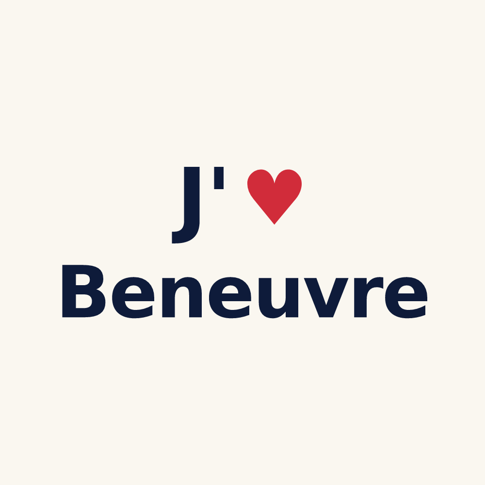 Tasse personnalisée Beneuvre — design J'aime Beneuvre