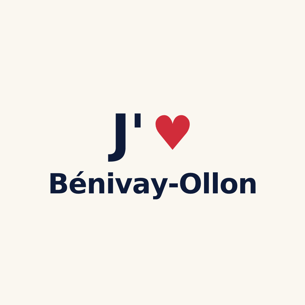 Tasse personnalisée Bénivay-Ollon — design J'aime Bénivay-Ollon