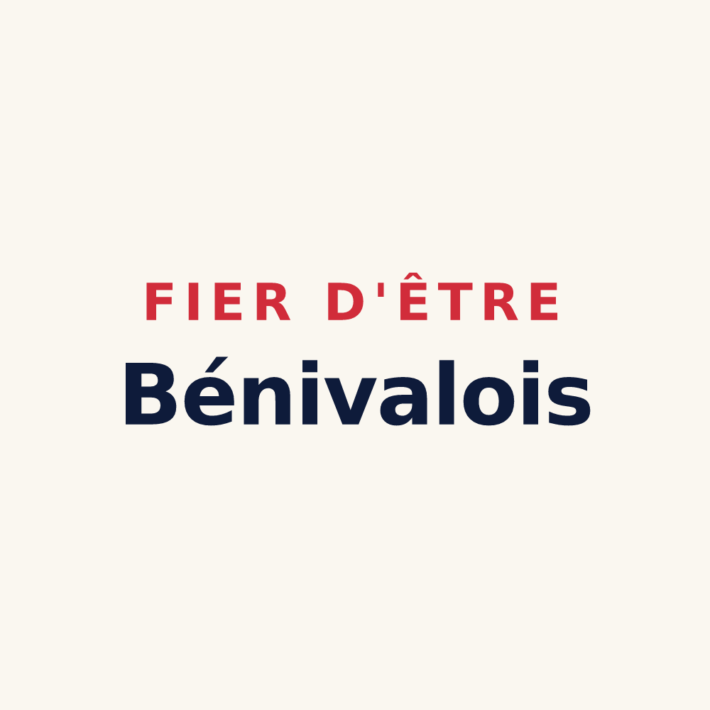 Tasse « Fier d'être Bénivalois » — design pour Bénivay-Ollon