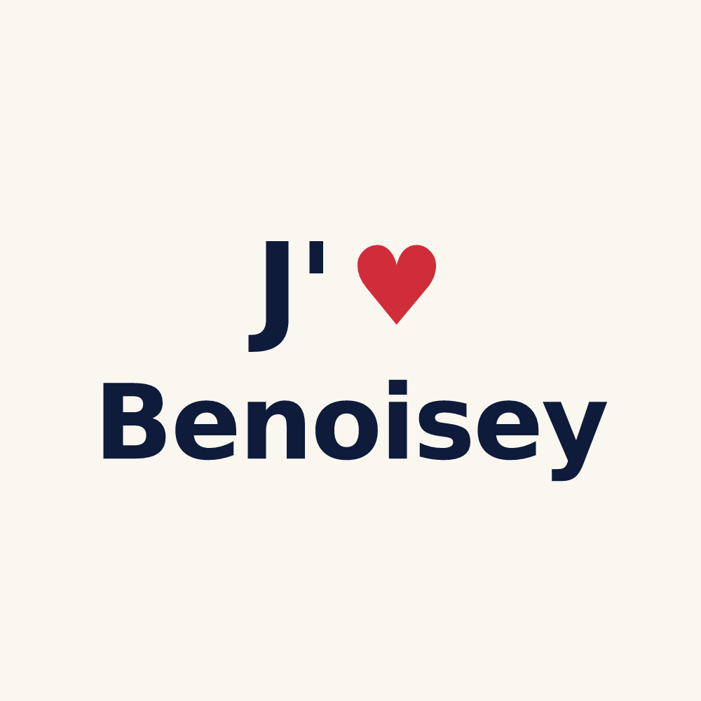 Tasse personnalisée Benoisey — design J'aime Benoisey