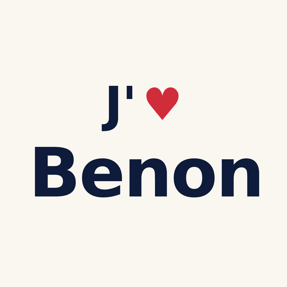 Tasse personnalisée Benon — design J'aime Benon