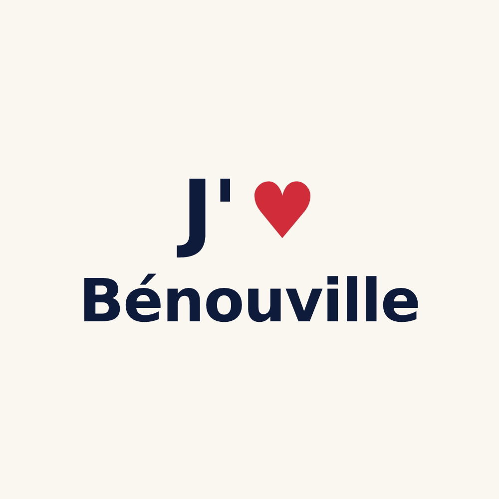 Tasse personnalisée Bénouville — design J'aime Bénouville