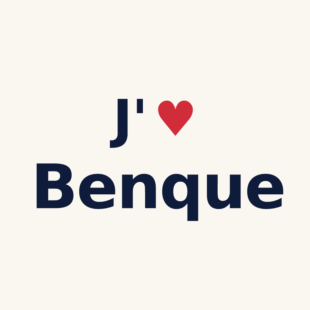 Tasse personnalisée Benque — design J'aime Benque