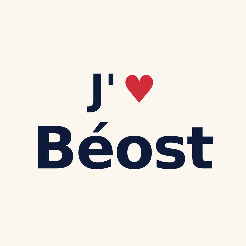 Tasse personnalisée Béost — design J'aime Béost
