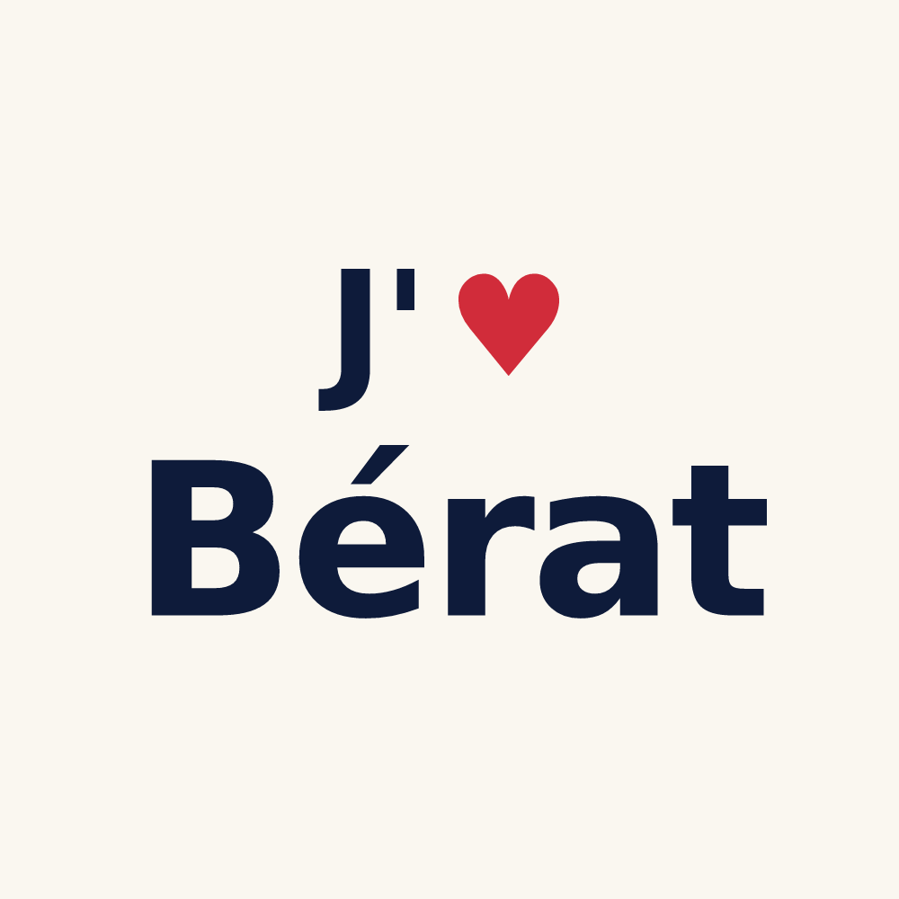 Tasse personnalisée Bérat — design J'aime Bérat