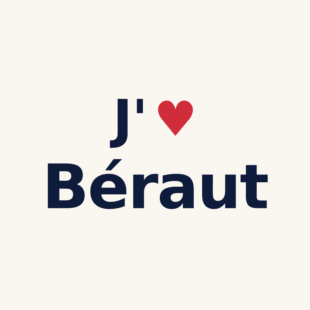 Tasse personnalisée Béraut — design J'aime Béraut
