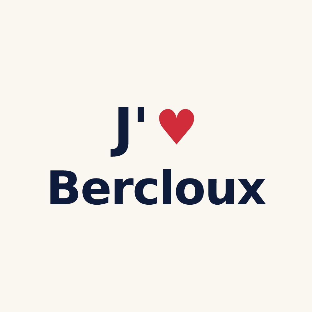 Tasse personnalisée Bercloux — design J'aime Bercloux