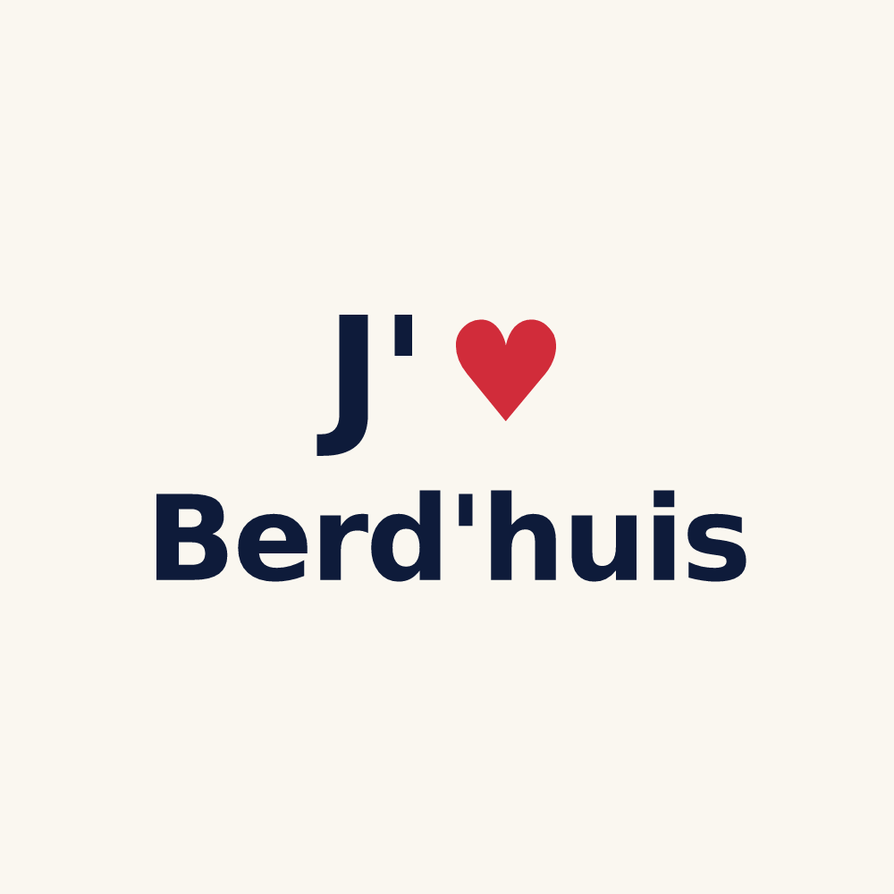 Tasse personnalisée Berd'huis — design J'aime Berd'huis