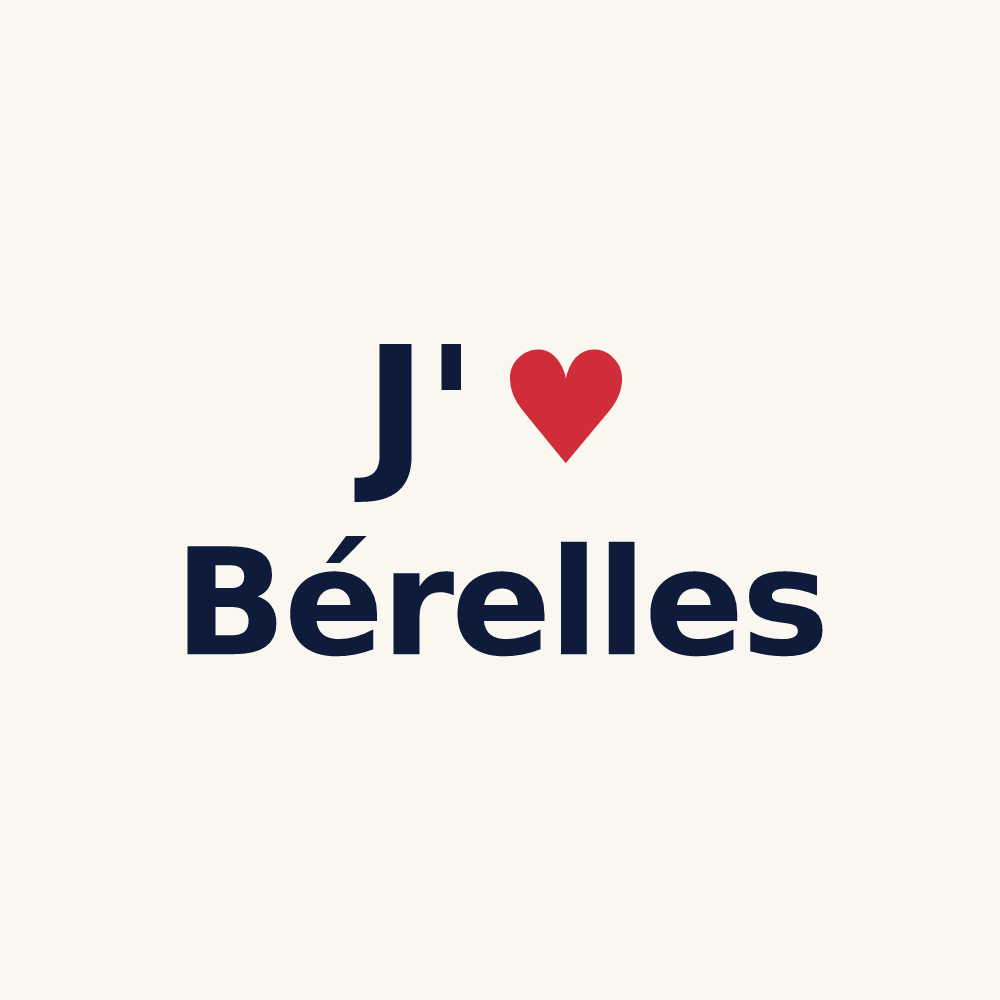 Tasse personnalisée Bérelles — design J'aime Bérelles