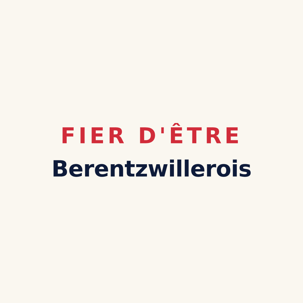 Tasse « Fier d'être Berentzwillerois » — design pour Berentzwiller