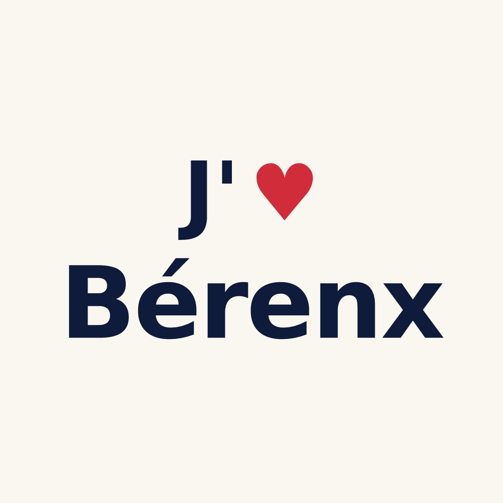 Tasse personnalisée Bérenx — design J'aime Bérenx