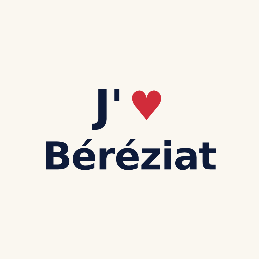 Tasse personnalisée Béréziat — design J'aime Béréziat
