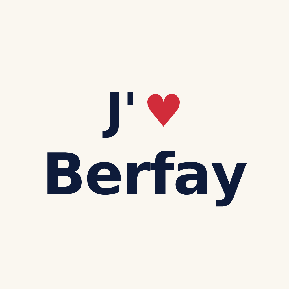 Tasse personnalisée Berfay — design J'aime Berfay