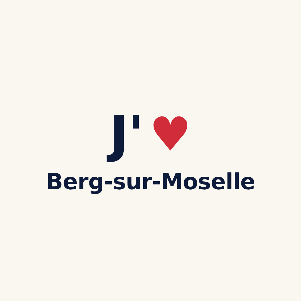 Tasse personnalisée Berg-sur-Moselle — design J'aime Berg-sur-Moselle