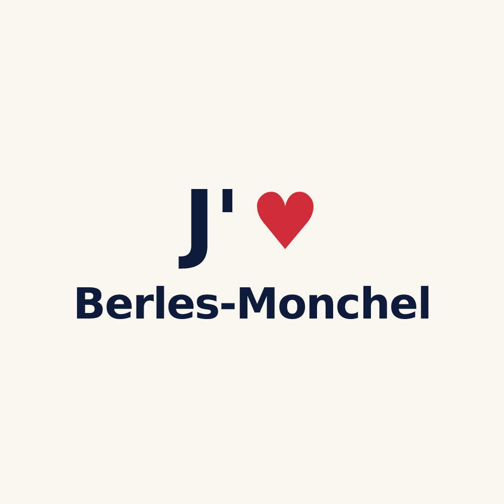 Tasse personnalisée Berles-Monchel — design J'aime Berles-Monchel