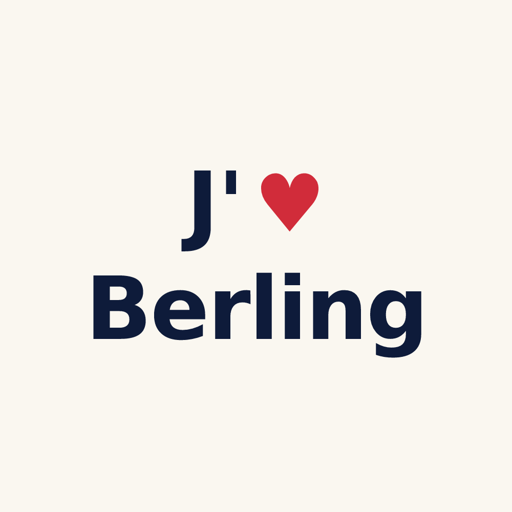 Tasse personnalisée Berling — design J'aime Berling