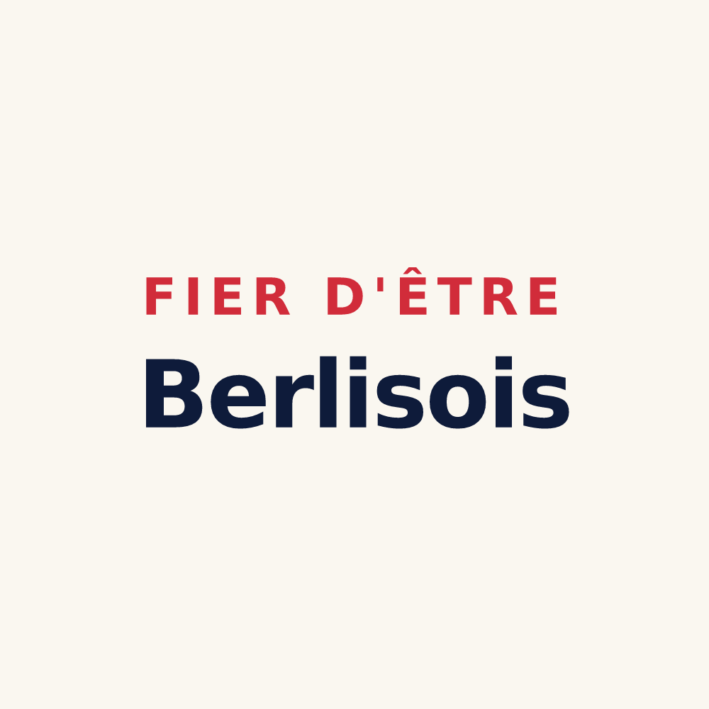 Tasse « Fier d'être Berlisois » — design pour Berlise
