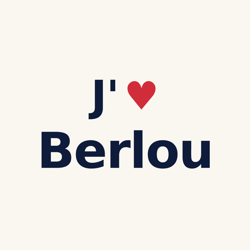 Tasse personnalisée Berlou — design J'aime Berlou