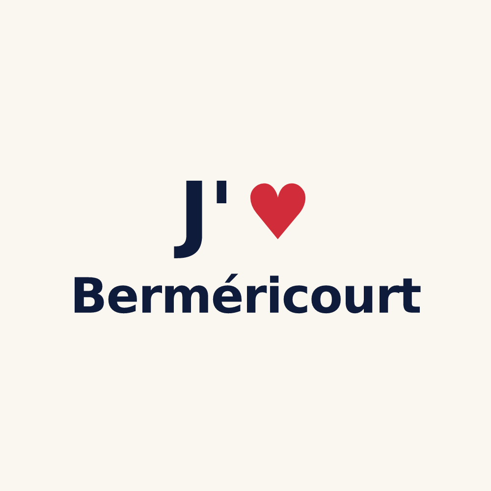 Tasse personnalisée Berméricourt — design J'aime Berméricourt