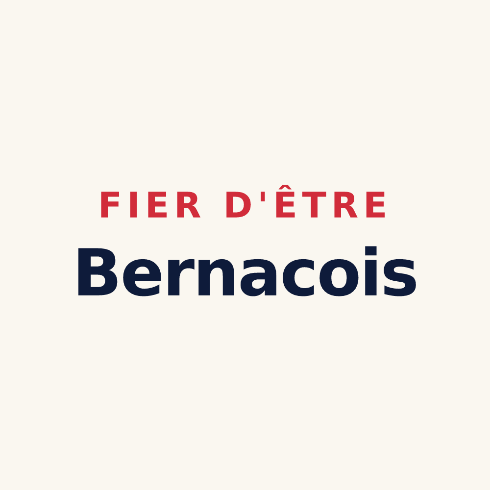 Tasse « Fier d'être Bernacois » — design pour Bernac