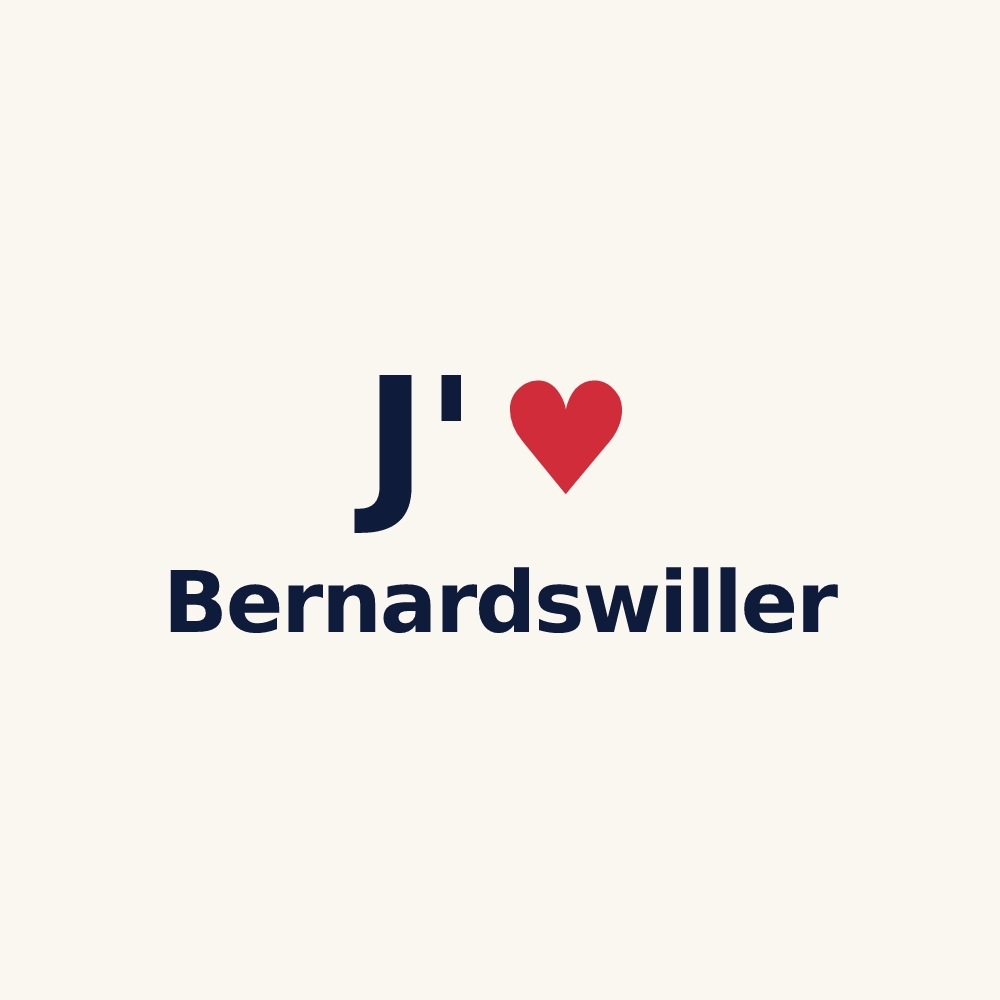 Tasse personnalisée Bernardswiller — design J'aime Bernardswiller