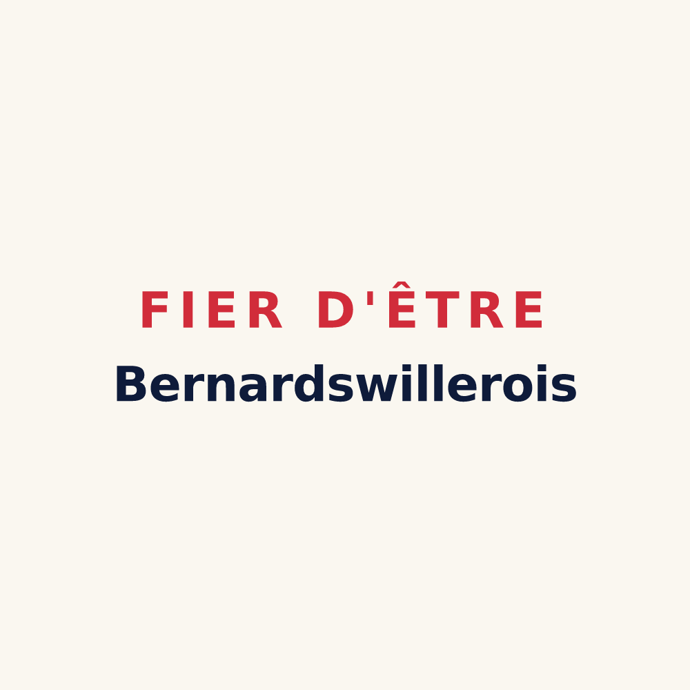 Tasse « Fier d'être Bernardswillerois » — design pour Bernardswiller