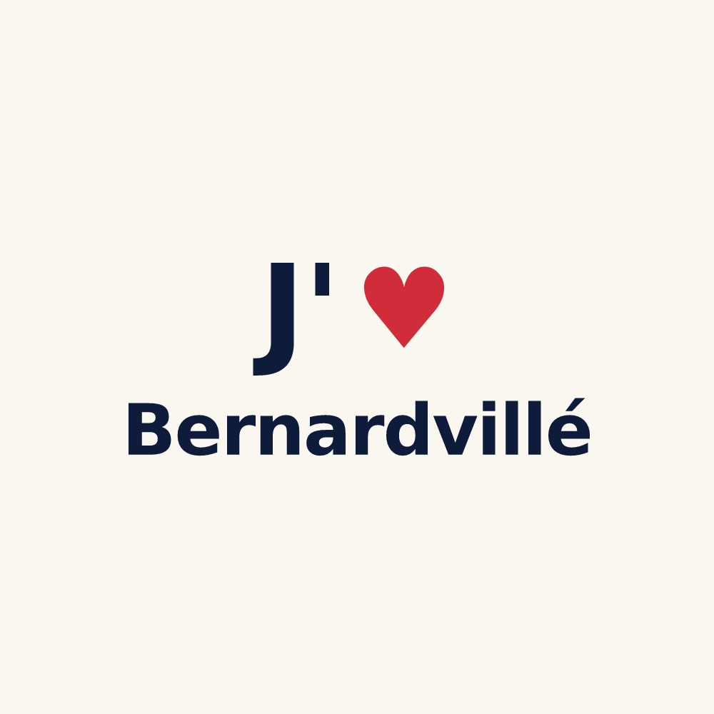 Tasse personnalisée Bernardvillé — design J'aime Bernardvillé