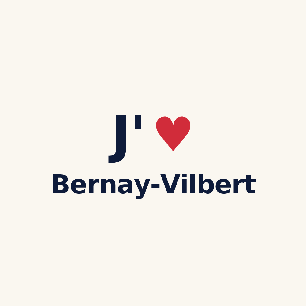 Tasse personnalisée Bernay-Vilbert — design J'aime Bernay-Vilbert