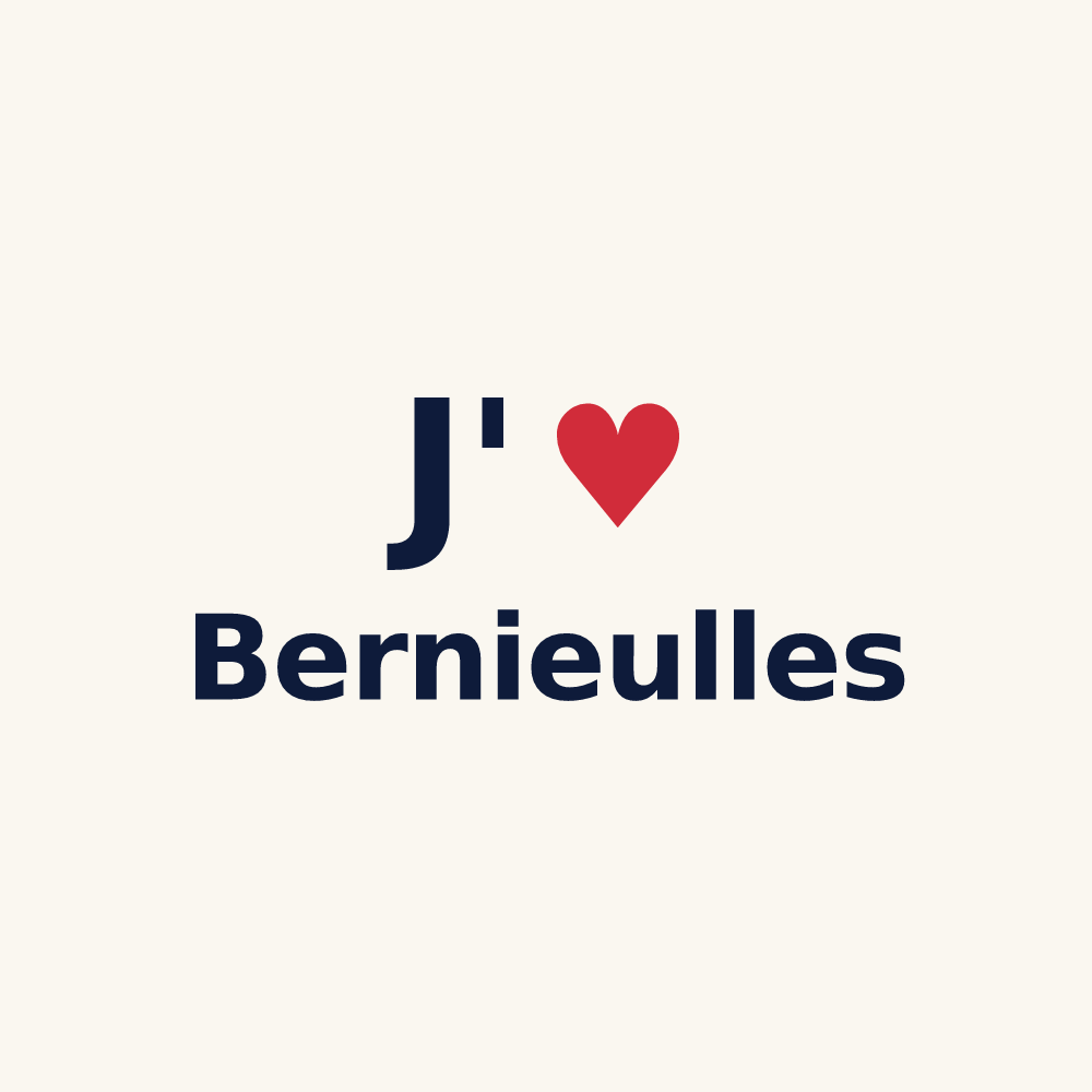 Tasse personnalisée Bernieulles — design J'aime Bernieulles