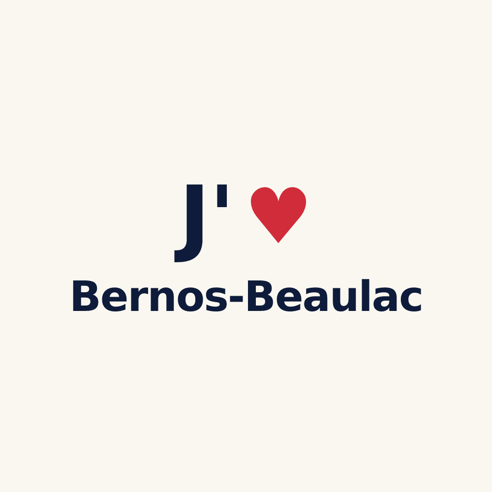 Tasse personnalisée Bernos-Beaulac — design J'aime Bernos-Beaulac