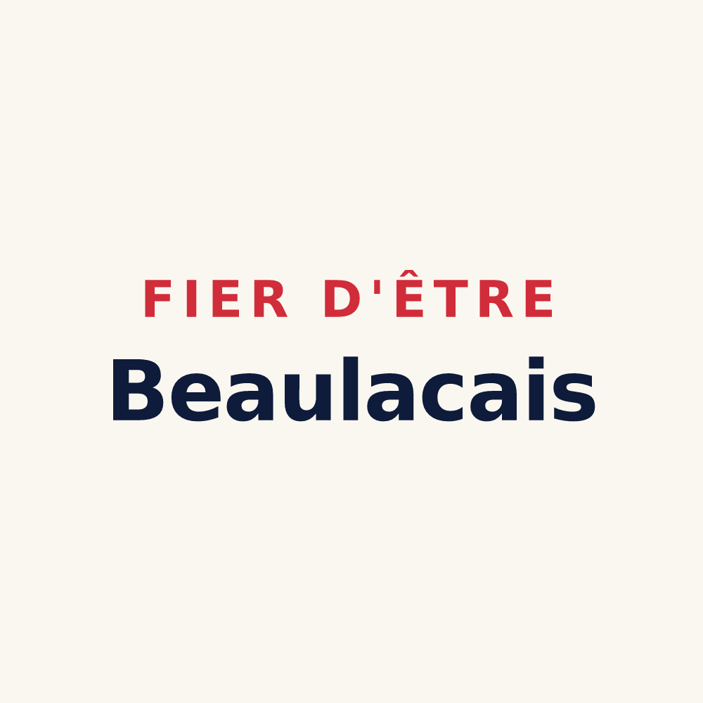 Tasse « Fier d'être Beaulacais » — design pour Bernos-Beaulac