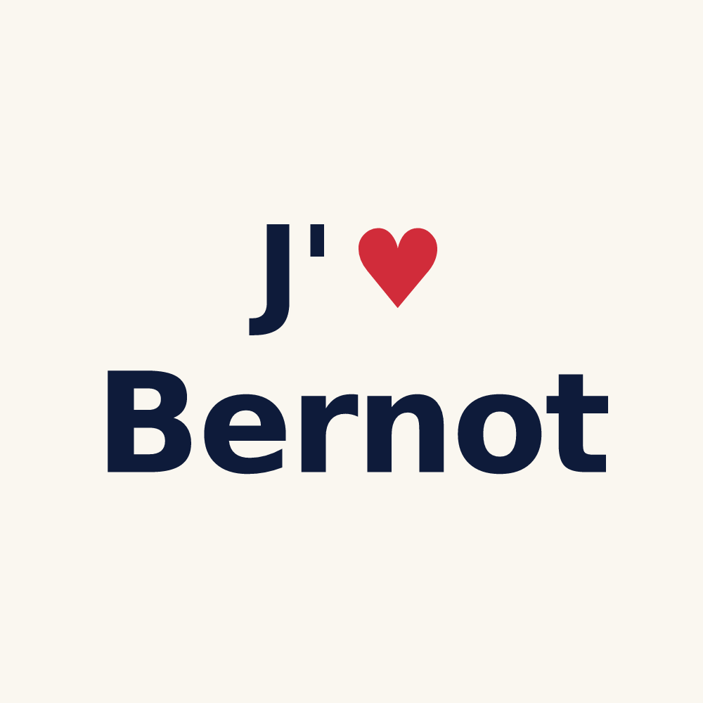 Tasse personnalisée Bernot — design J'aime Bernot