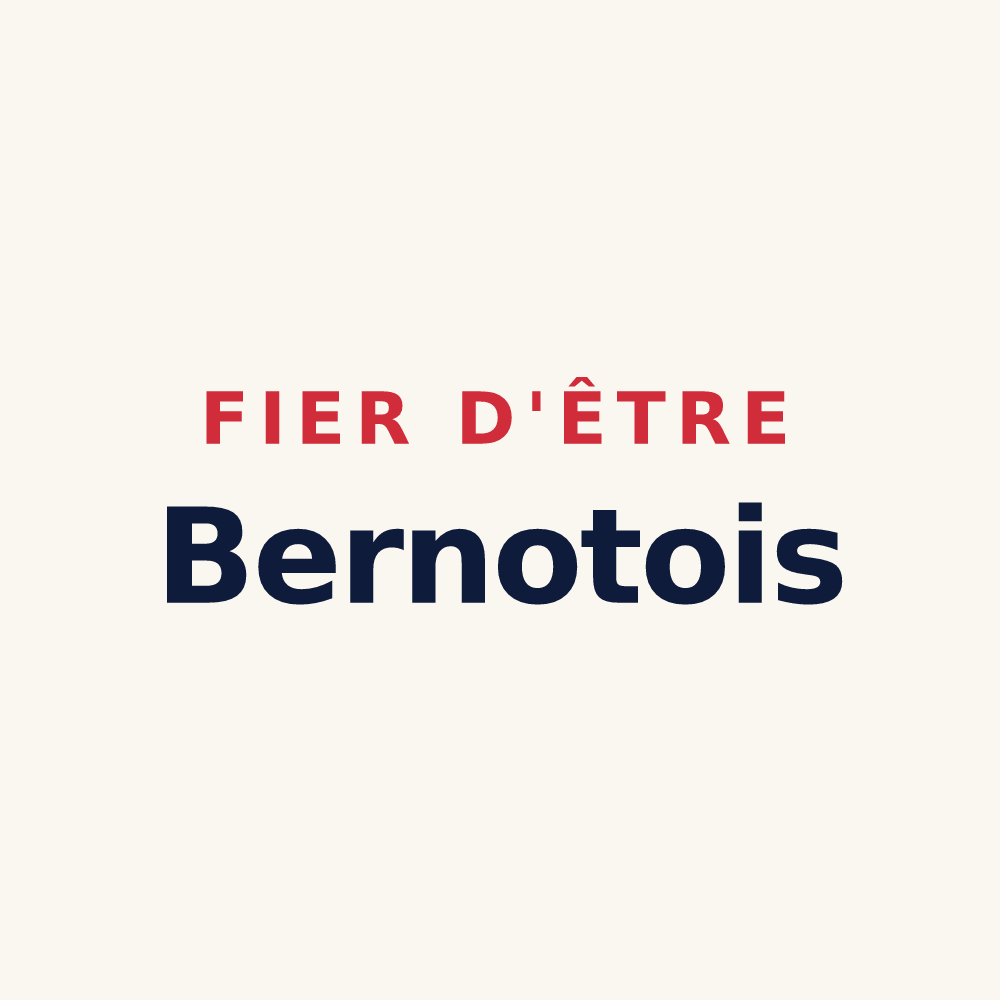 Tasse « Fier d'être Bernotois » — design pour Bernot