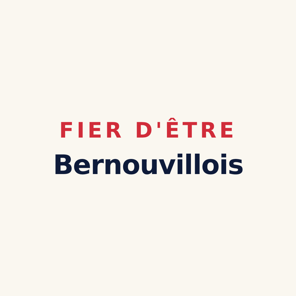 Tasse « Fier d'être Bernouvillois » — design pour Bernouville