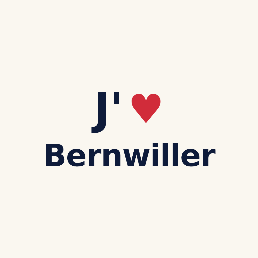 Tasse personnalisée Bernwiller — design J'aime Bernwiller
