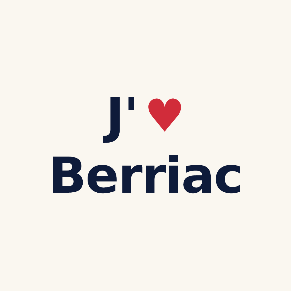 Tasse personnalisée Berriac — design J'aime Berriac