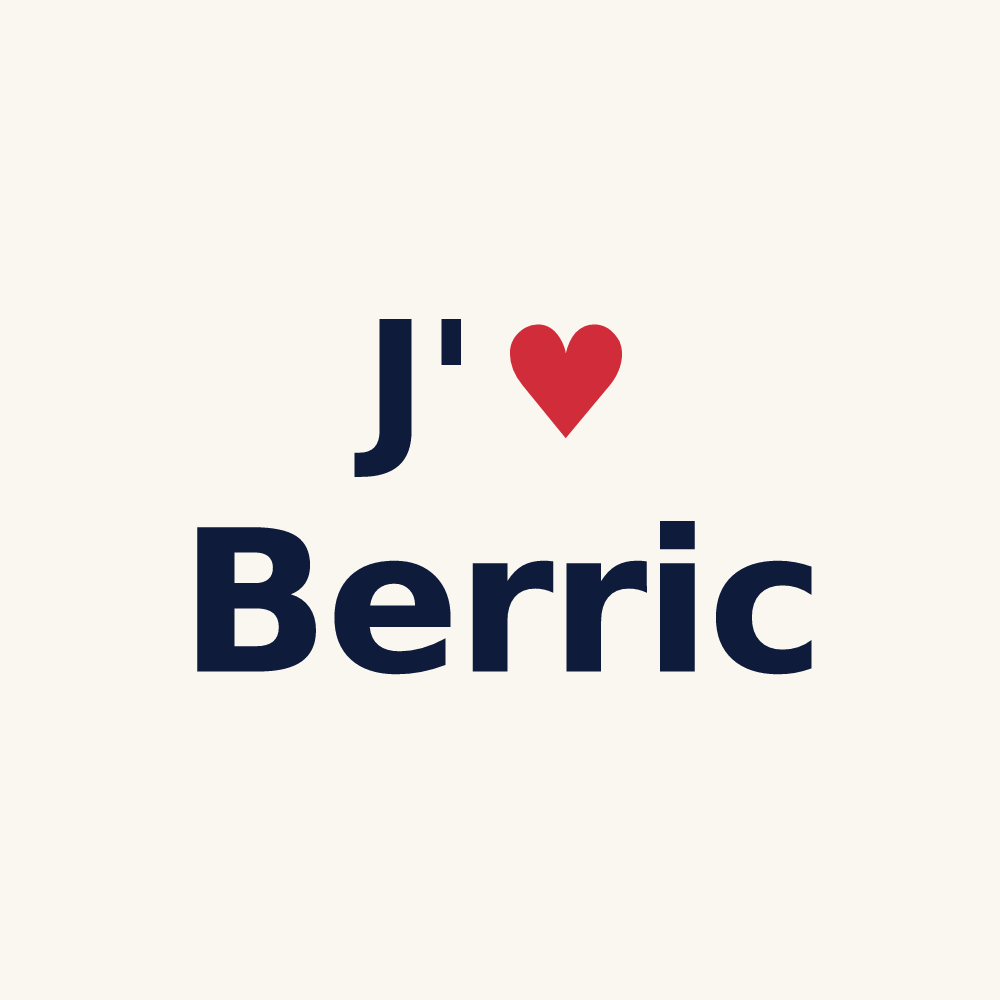 Tasse personnalisée Berric — design J'aime Berric