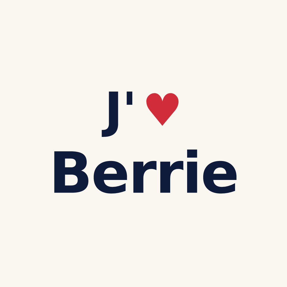 Tasse personnalisée Berrie — design J'aime Berrie