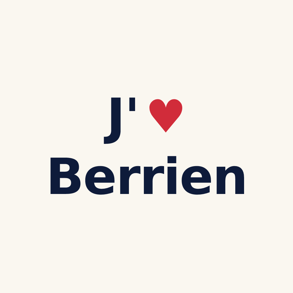 Tasse personnalisée Berrien — design J'aime Berrien