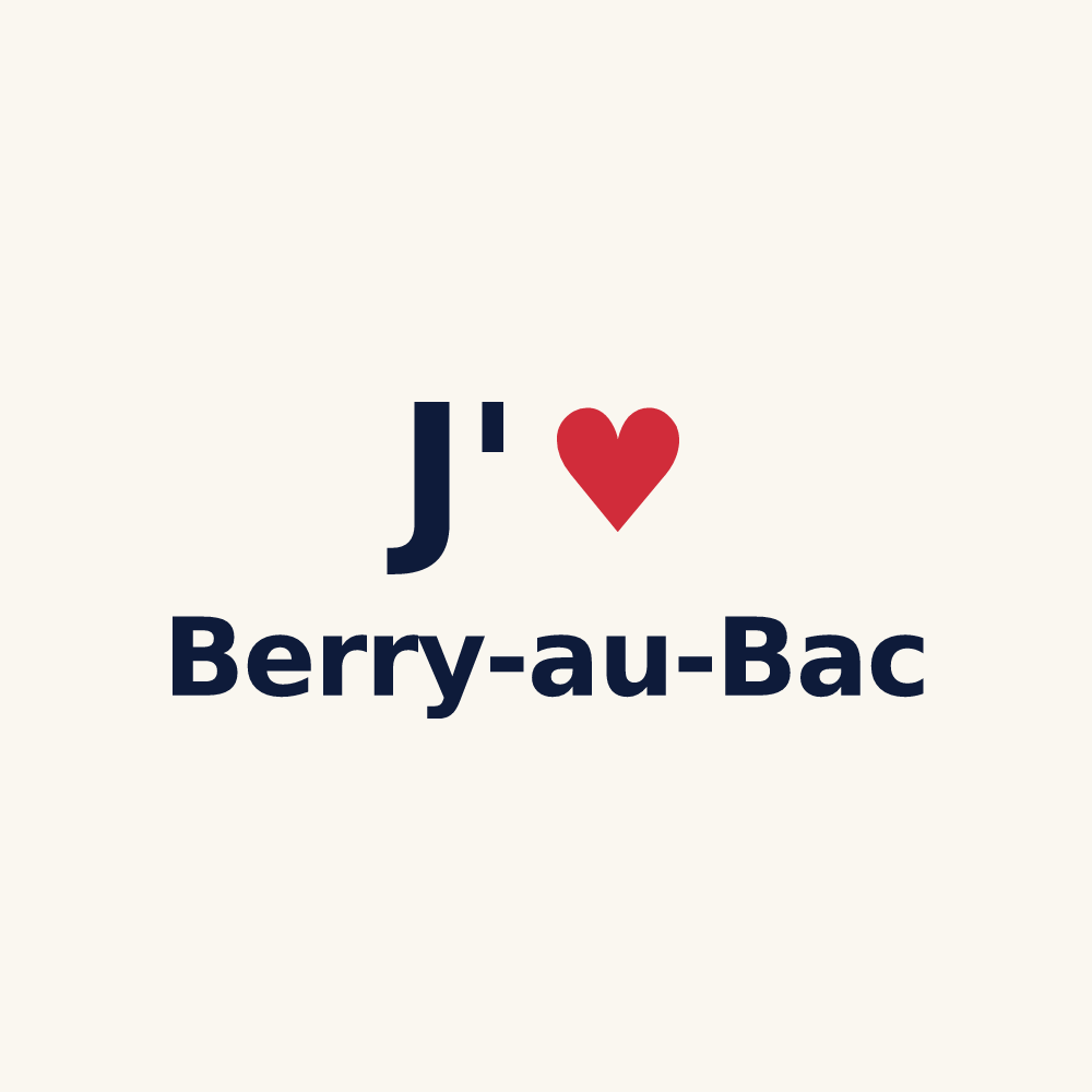 Tasse personnalisée Berry-au-Bac — design J'aime Berry-au-Bac