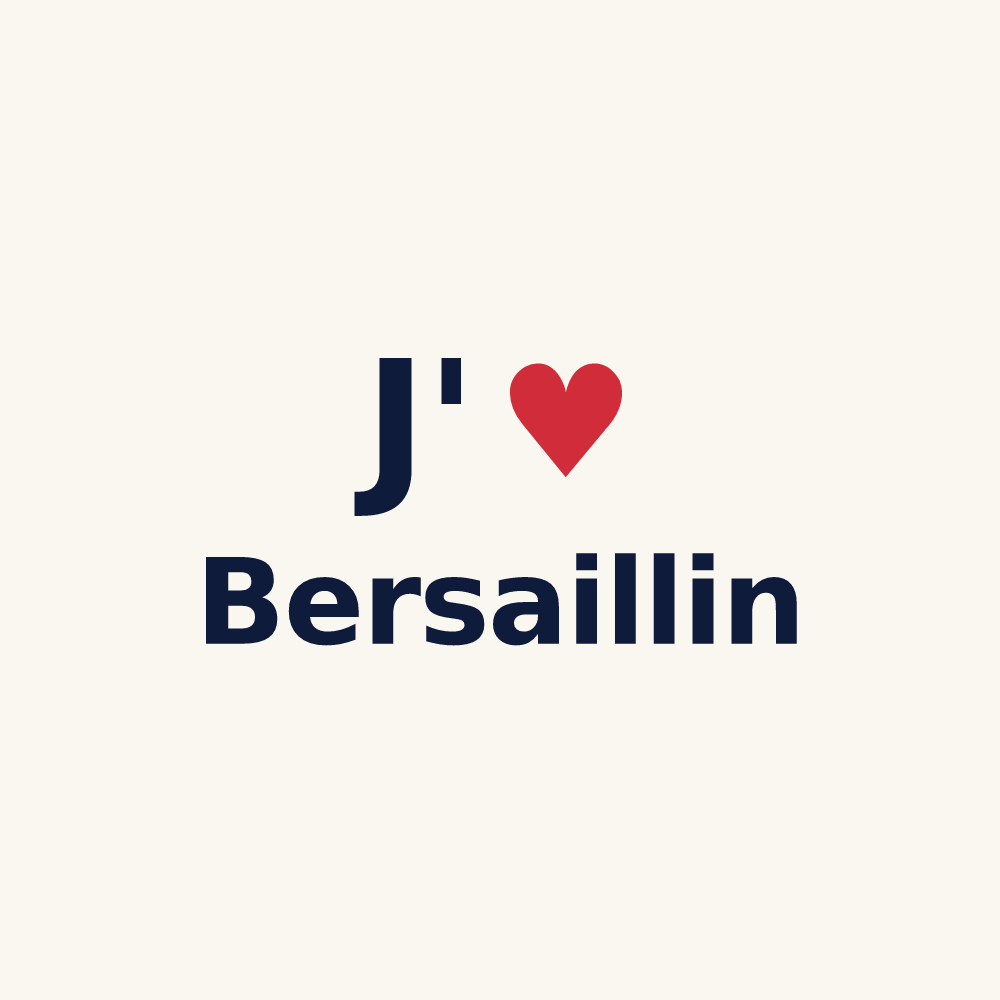 Tasse personnalisée Bersaillin — design J'aime Bersaillin
