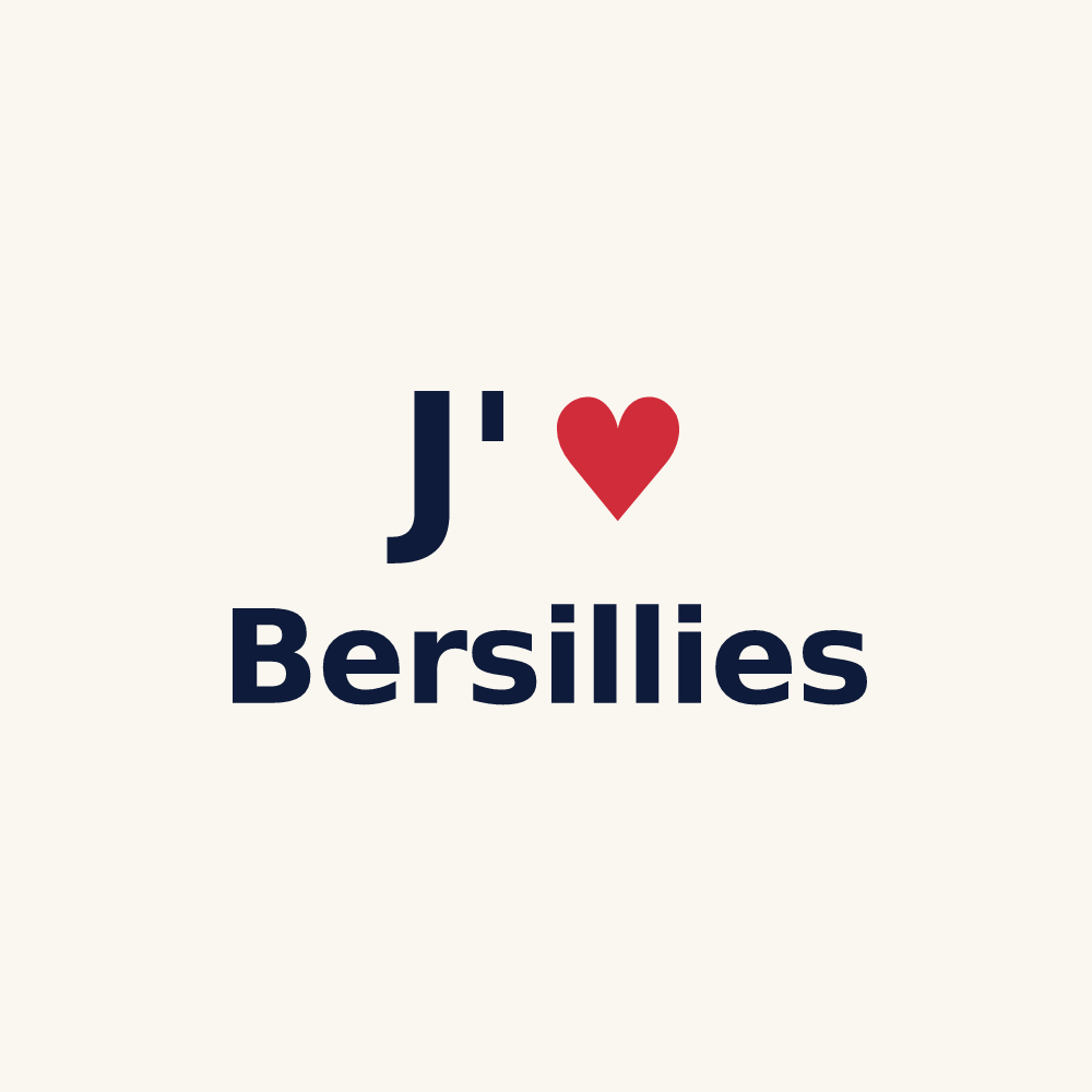 Tasse personnalisée Bersillies — design J'aime Bersillies