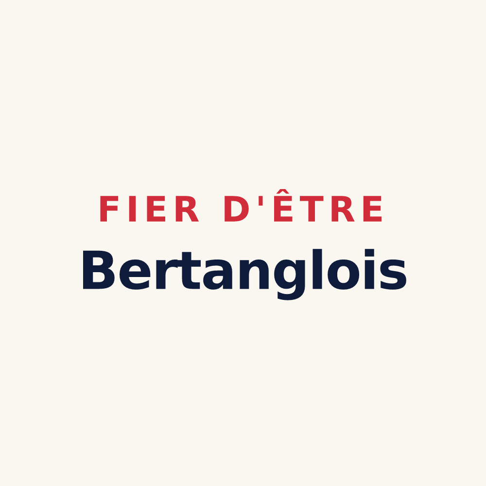 Tasse « Fier d'être Bertanglois » — design pour Bertangles