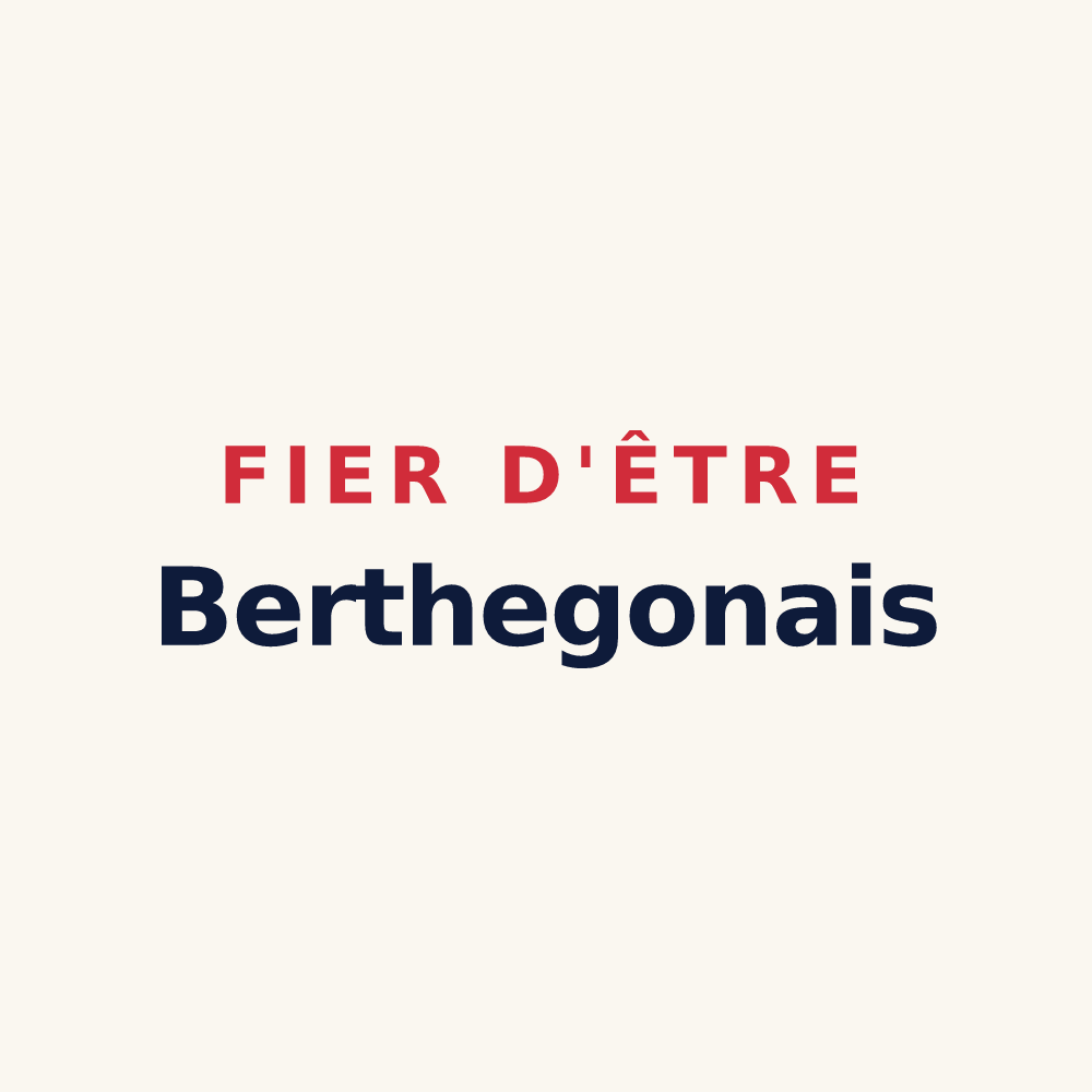 Tasse « Fier d'être Berthegonais » — design pour Berthegon
