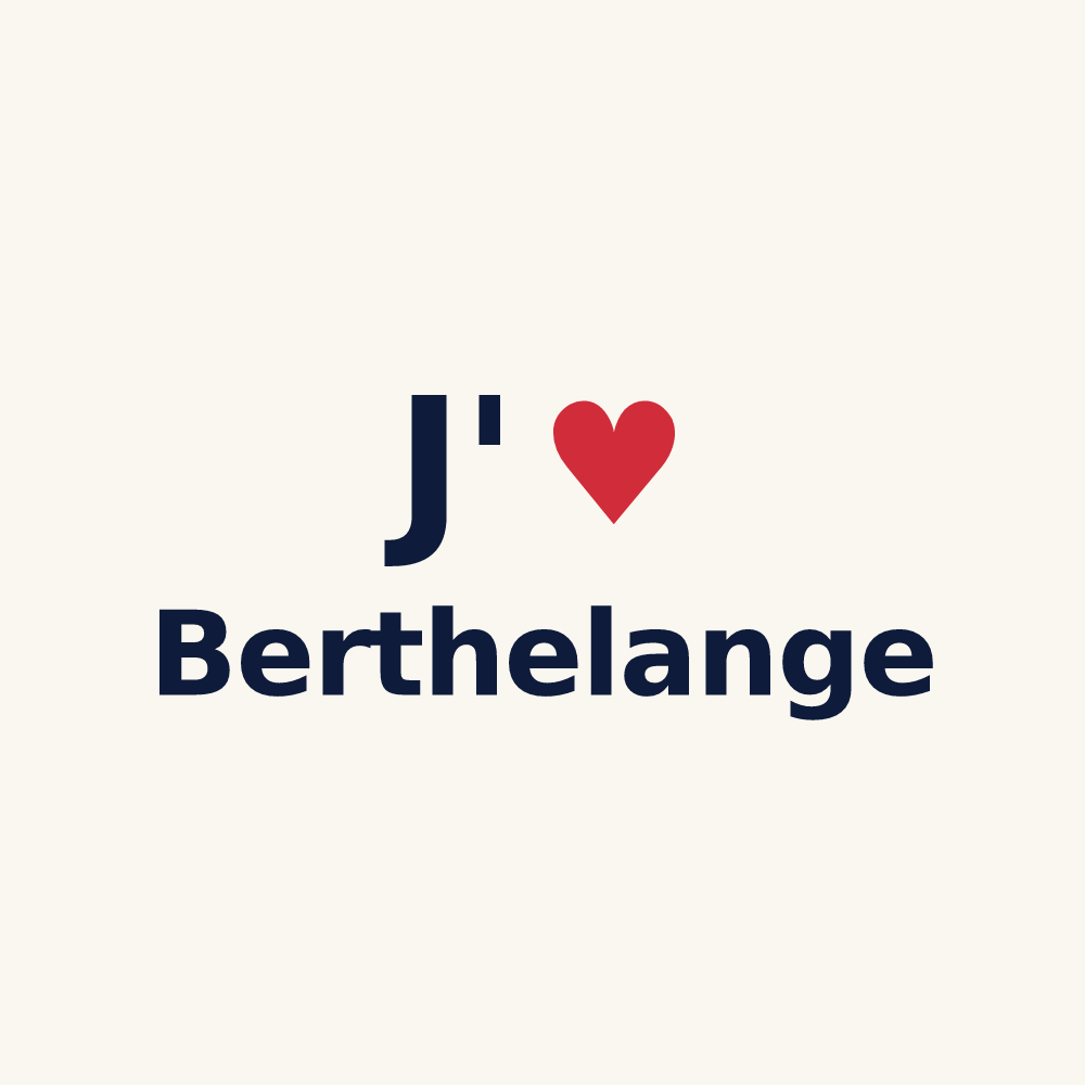 Tasse personnalisée Berthelange — design J'aime Berthelange