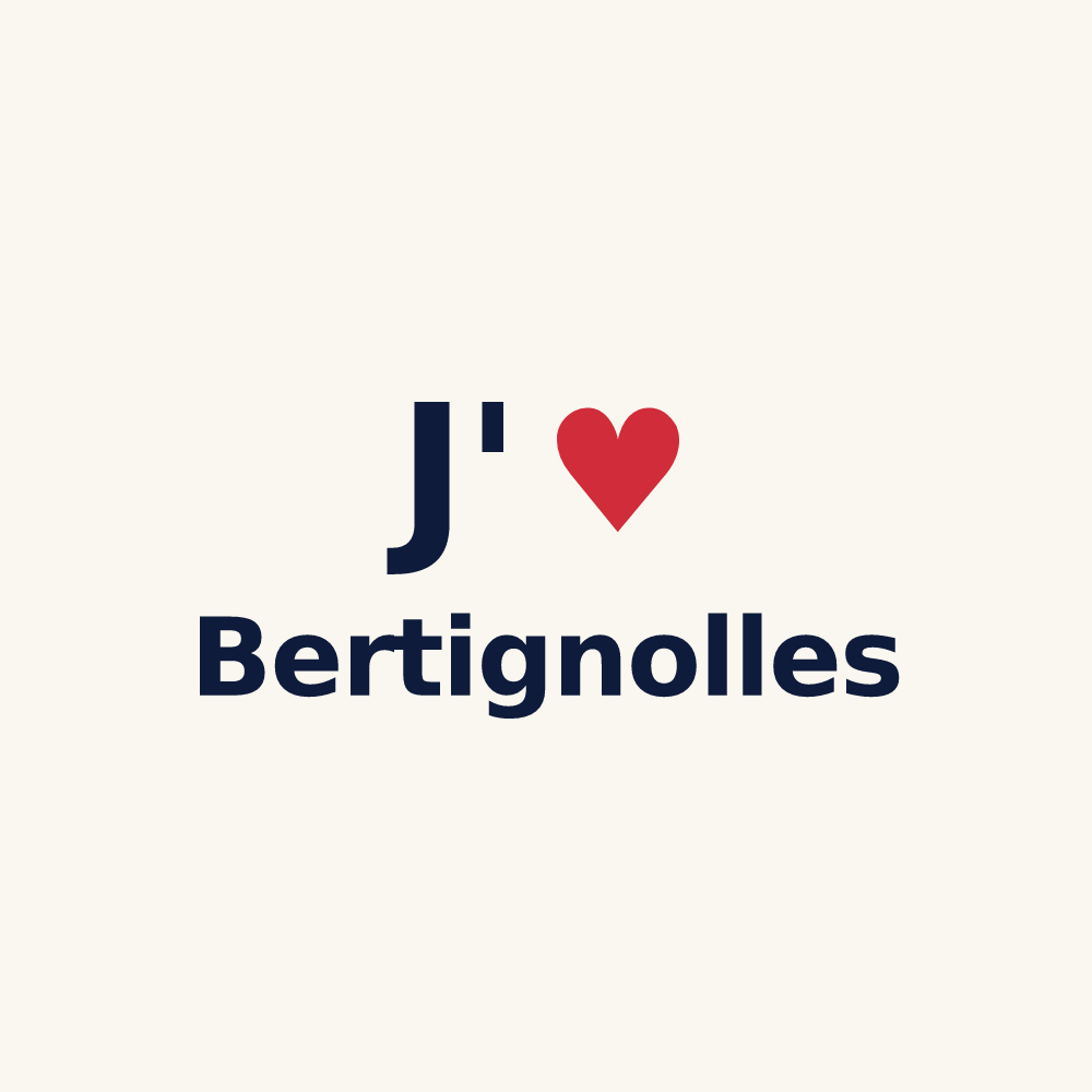 Tasse personnalisée Bertignolles — design J'aime Bertignolles